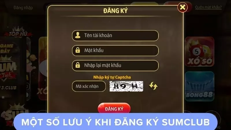 Hướng dẫn tân binh cách lập nick cược Sumclub mới 