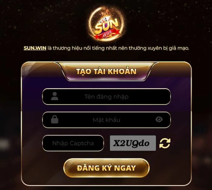 Giao diện Sunwin được thiết kế khoa học, dễ sử dụng